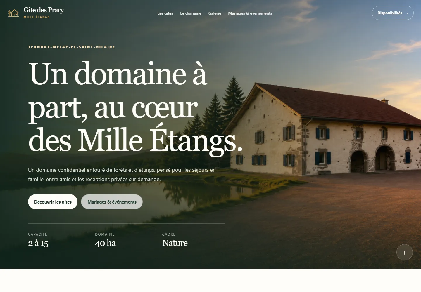 Nouvelle version du site du Gîte des Prary réalisée par Lucas Créations